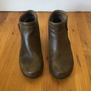 Leather Dansko Zip Up Booties